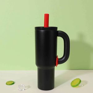Modern Design Stainless Steel Tumbler With <b>Straw</b> 40Oz Vacuum Insulated Travel Mug For Adults - Product Image 5
