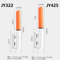 Lampu Pancing Elektronik Murah Bercahaya 5.8cm 6.4cm Ujung Tongkat Lampu LED Tanpa Baterai Lampu Ujung Tongkat Pancing Malam Hari