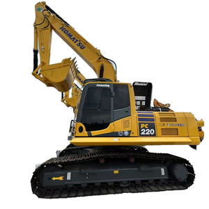 Excavatrice hydraulique Komatsu PC220 d'occasion du Japon, 22 tonnes, à faible consommation de carburant, idéale pour les travaux de terrassement routier. - Product Image 1