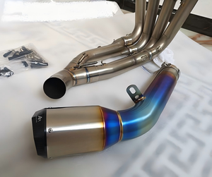 <span class=keywords><strong>Escape</strong></span> de Motocicleta de Aleación de Titanio Plateado/Azul/Dorado, Sección Completa Modificada A-R para BMW S1000RR/S1000R 2010-2016 - Product Image 1