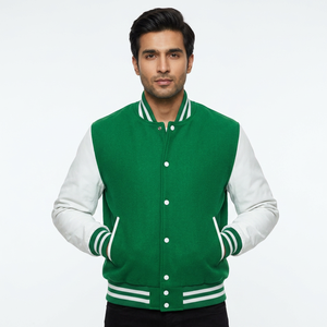 Custom Made Breathable Baseball Letterman Jacket for <b>Men</b> Plus Size Varsity Jacket - Product Image 1