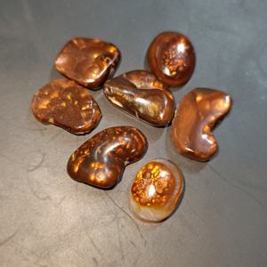 Cabujón de ágata de fuego de México Piedra preciosa suelta Piedra preciosa Lisa De México calidad increíble natural - Product Image 2