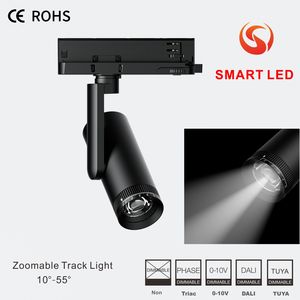 Lámpara de Riel LED Inteligente con Control Remoto, Regulable, con Zoom, 15W, 10-55 Grados, 2700-6500K, Foco Ajustable de Aluminio para Hogar y Oficina - Product Image 2