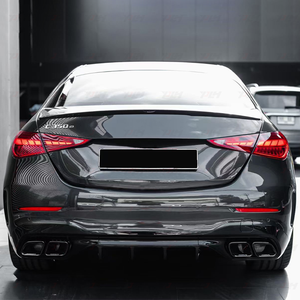 Difusor trasero con puntas de escape para <span class=keywords><strong>Mercedes</strong></span> Clase C W206 <span class=keywords><strong>C43</strong></span> C63 C63amg tubo de escape sin tubo de escape - Product Image 6