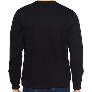 OEM Custom High Quality <b>Black</b> Cotton Men's <b>Sweatshirt</b> <b>Plain</b> Blank Jogger Crewneck <b>Sweatshirt</b> Winter Wear - Product Image 2