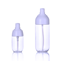 Set Botol Kosmetik Plastik Transparan, Losion Kosmetik 50Ml 100Ml 150Ml
