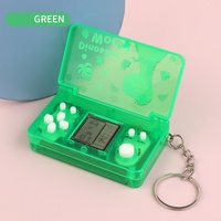 Porte-clés sac à dos console de jeu portable mini en plastique avec logo personnalisé, design rétro, couleurs assorties, OEM disponible, usage domestique