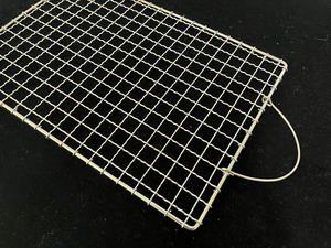 Dikdörtgen barbekü <span class=keywords><strong>net</strong></span> raf gıda sınıfı paslanmaz çelik 304 316 tel örgü yiyecek tepsisi pişirme soğutma ve dehidratasyon için - Product Image 3