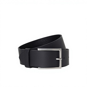 Cinturón Casual de Cuero Vacuno Marrón con Hebilla de Acero Grabada Personalizada, Ecológico y Moderno para Hombre en Oferta - Product Image 4