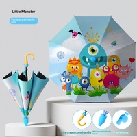 Parapluies publicitaires personnalisés pour enfants, design dessin animé/mignon, ouverture automatique, pour élèves du primaire - Approvisionnement transfrontalier