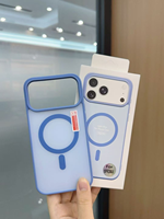 Coque de téléphone magnétique givrée en TPU+PC pour iPhone 18 17 16 15 14 Pro Max, emballage en sac OPP