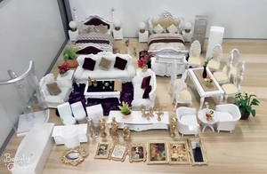 लघु आधुनिक विला फर्नीचर किट-यूरोपीय शैली वास्तुकला मॉडल सजावट - Product Image 4