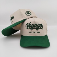 Gorras de Béisbol de Algodón de 5 Paneles con Logotipo Bordado Personalizado, Gorras Lisas de Dos Tonos con Visera Curva para Adultos
