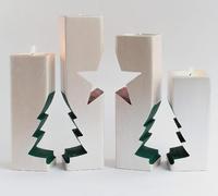 Bougeoir de Noël en bois Bougeoir de Noël en bois