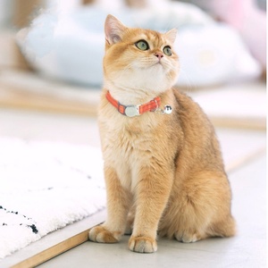 Adjustable Cat <b>Collar</b> With Bell Soft Cotton Metal Buckle Pet Cat <b>Collar</b> - Product Image 5