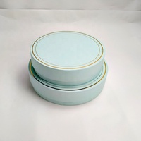 Boîte à donuts et macarons ronde élégante en carton personnalisée avec insert