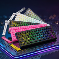 Teclado para Juegos Attack Shark X68HE con Interruptores Magnéticos, 66 Teclas, 8KHz de Frecuencia de Sondeo, Activación Rápida, Ajuste de Actuación, Teclas PBT de Montaje Superior para PC