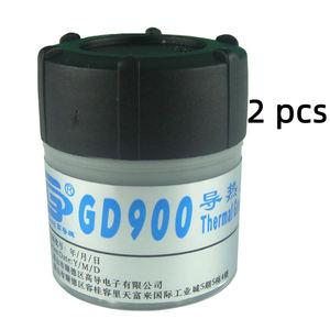 <span class=keywords><strong>2</strong></span>個正味重量30グラムグレー高性能GD900熱伝導グリースペースト石膏ヒートシンク化合物缶パッキング - Product Image 1