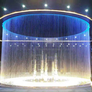 Giá rẻ Trung Quốc thực hiện vật liệu đồng thau đài phun nước vòi phun ngoài trời laminar nhảy máy bay phản lực với RGB đèn - Product Image 2