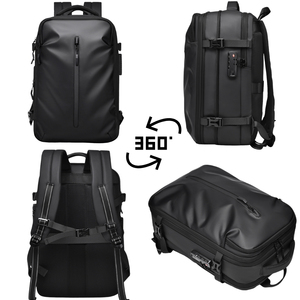 <span class=keywords><strong>Zaino</strong></span> <span class=keywords><strong>Uomo</strong></span> <span class=keywords><strong>Impermeabile</strong></span> per Laptop con Lucchetto a Combinazione, Borsa Rimovibile Sottovuoto a Compressione e Airbag da Viaggio - Product Image 5