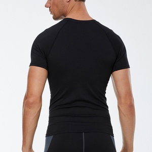 T-shirt sans couture respirant à séchage rapide de haute qualité sur mesure en gros avec manches courtes pour hommes - Product Image 4