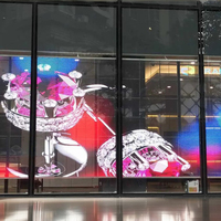 Ультралегкий 3D голографический экран: Прозрачный LED-дисплей для рекламы в ресторанах