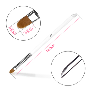 Acrylic Nail <b>Brush</b> Manicure <b>Round</b> Head UV Gel Polish Pen Transparent Nail Builder Extension Gel Nail <b>Brush</b> Manicure Salon Tool - Product Image 2