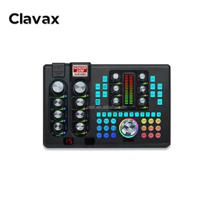 टिकटॉक मोबाइल फोन कंप्यूटर के लिए क्लैवैक्स सीएलएससी-एसएक्स98 ऑडियो मिक्सर ब्लूटूथ साउंड कार्ड उपकरण वायरलेस लाइव साउंड कार्ड सेट