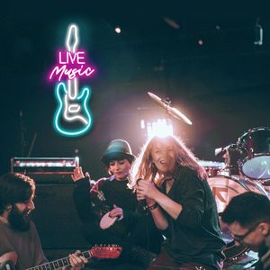 Âm Nhạc Sống Neon Dấu Hiệu Cho Tường Trang Trí Nội Thất Quảng Cáo Âm Nhạc Phòng Thu Thanh Phòng Ngủ Bên Người Đàn Ông Hang Động-Quà Tặng Tốt Nhất Sinh Nhật Giáng Sinh Từ Xa - Product Image 6