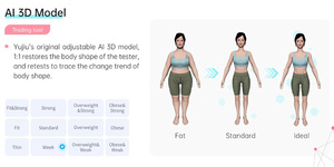 Hochwertiger Körperzusammensetzungs-Analysator Körperwaage Muskel-Fett-Analyse Körperzusammensetzungs-Monitor 3D BMI-Gerät - Product Image 5