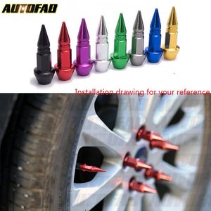 AUTOFAB-4 unids/set tapa de vástago de válvula de aluminio con picos para Neumáticos/rueda/llanta/coche/camión/SUV AF-QMZ950 - Product Image 4