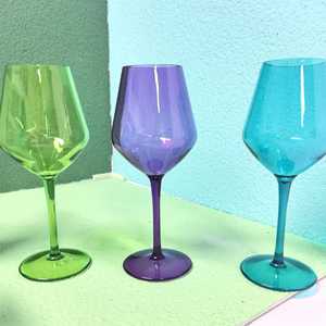 Wholesale Colorful Red <b>Wine</b> Glass Translucent PC <b>Goblet</b> Plastic Drinking Cups for Beach Bar - Product Image 4