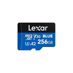 Lexar 256GB Blue สำหรับ microSDXC การ์ดหน่วยความจำ UHS-I สูงสุด160เมกะไบต์/วินาทีเข้ากันได้กับกล้อง GPS MP3ที่มีความจุสูงถึง1TB - Product Image 1