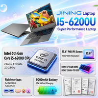 Ordinateur portable OEM personnalisé 15,6 pouces FHD IPS, processeur Core i5-6200U, 8/16 Go de mémoire DDR3, SSD NGFF en option, déverrouillage par empreinte digitale, clavier rétroéclairé