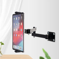Support de support de téléphone pour tablette PC mural en métal flexible pour iPad pro mini air