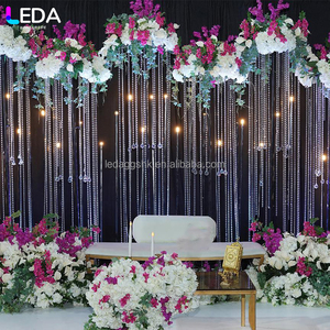 ฉากหลังม่านคริสตัลประดับลูกปัดสำหรับงานแต่งงาน LEDA Wedding ceiling Centerpiece เหมาะสำหรับงานเลี้ยงฉลองสมรส - Product Image 2