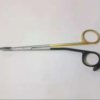 Hémostat chirurgical de type ciseaux à anse en acier inoxydable