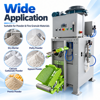 Machine automatique de remplissage, scellage et emballage de poudre de mortier sec en sachets verticaux 10-50 kg, à économie d'énergie, PLC, haute précision, pour produits chimiques