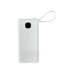 Batterie externe portable Li-Polymère 10000mAh 22.5W avec charge rapide PD, affichage LED, haute capacité, 3 câbles intégrés, pour utilisation en extérieur - Product Image 4