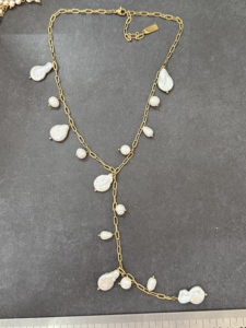 <span class=keywords><strong>Collana</strong></span> in Pietra Naturale con Perla Naturale per un Look Elegante, Gioielli Estivi <span class=keywords><strong>di</strong></span> Lusso, Ciondolo Artigianale con Perla Barocca - Product Image 3