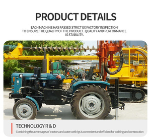 טרקטור גיאולוגי עמוק רכוב מים היטב קידוח - Product Image 5