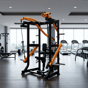 Appareil de musculation professionnel à charge de plaques en acier pour exercices de dos et de bras, machine à ramer - Product Image 1