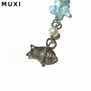 Đại Dương Loạt Tươi & Dễ Thương Kim Loại Keychain Cá Nhân Sao Biển & Cá Mặt Dây Chuyền Ngọt Ngào Thiết Kế Tự Nhiên Cho Điện Thoại Khóa Túi Mặt Dây Chuyền - Product Image 5