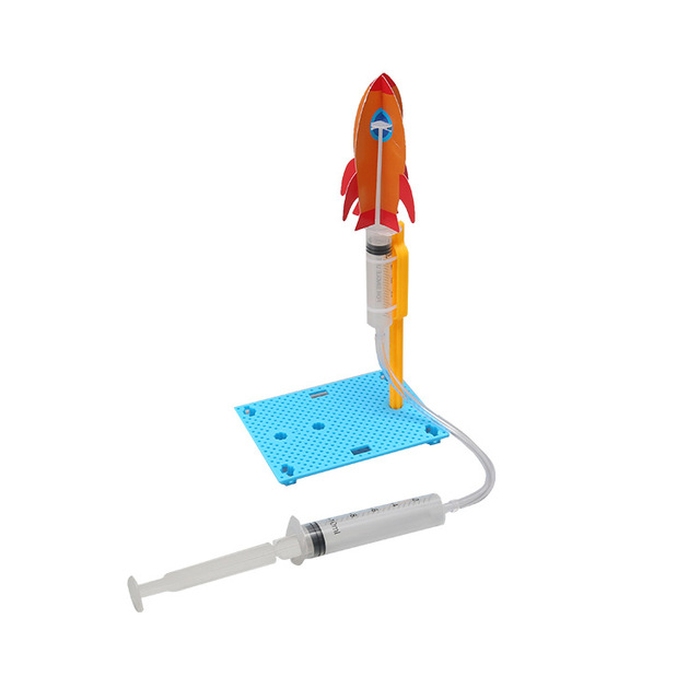 Durable Hydraulic Rocket STEM Toy DIY Physics Experiment Kit for Kids Fluid Power Engineering Building Set School Projects