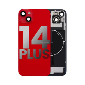 Couvertures mobiles en gros d'usine avec accessoires de châssis d'objectif de caméra pièces de couverture arrière en verre pour iPhone 14 14Plus avec magnétique - Product Image 1