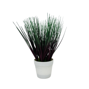 PJ-010 Water Fountain Outdoor Wedding Centerpieces Wrought Iron Fence Plastic Flower Pot Simulation Grass Onion Grass