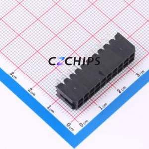 WB300A1E-203P-002 Wire-to-Board Pin Header Through hole Component THT,P=3mm Connector 2x10P 3mm Through Hole Micro-Fit MX 3.0 - Product Image 1