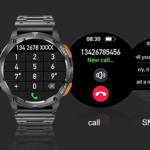 IP67แสดงผล AMOLED ขนาด1.43นิ้วนาฬิกาอัจฉริยะสำหรับผู้ชายและผู้หญิงฟังก์ชั่นตรวจสอบสุขภาพปฏิทินดิจิทัลนาฬิกาสุขภาพ - Product Image 4