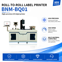 Imprimante jet d'encre UV automatique BNM-BQ01, format large 216 mm, 600 DPI, haute vitesse 60 m/min, papier synthétique enduit PET PE PVC, garantie 1 an