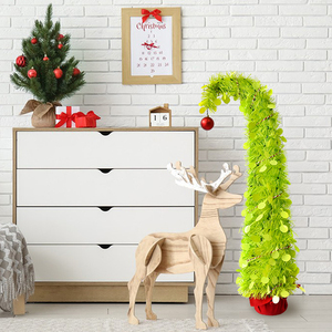 Suministro Directo de Fábrica de Nuevos Productos Navideños, Árbol de Navidad <span class=keywords><strong>en</strong></span> Maceta Más Vendido, Grinch con Cuello Torcido - Product Image 5